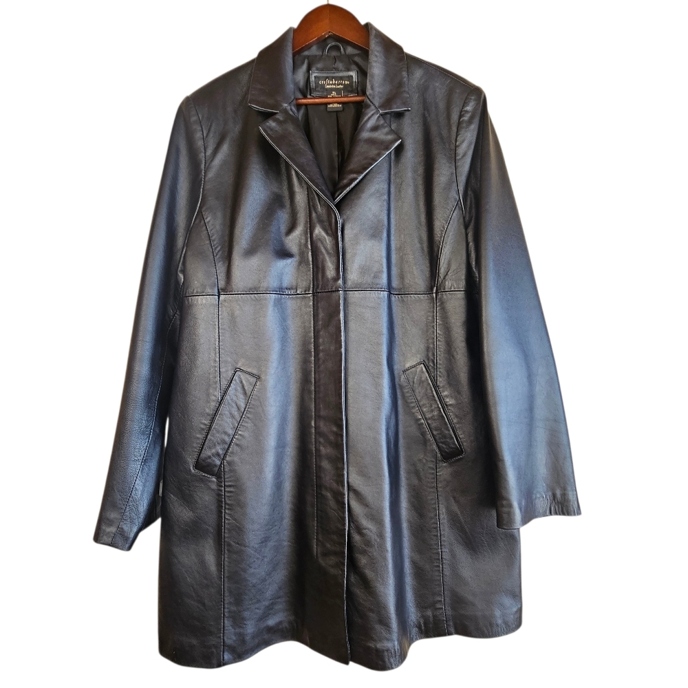 Croft & Barrow Women's Black Lambskin Leather Jacket